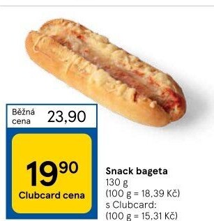 Bageta s párkem a sýrem