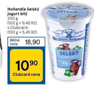 Bílý jogurt selský Hollandia