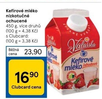 Kefírové mléko ochucené Mlékárna Valašské Meziříčí