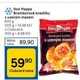 Knedlíky bramborové s uzeným masem mražené Don Peppe
