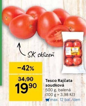Rajčata soudková Tesco