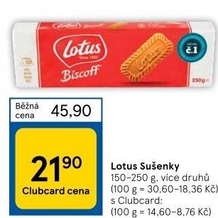 Sušenky Biscoff Lotus