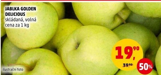 Jablka Golden Delicious