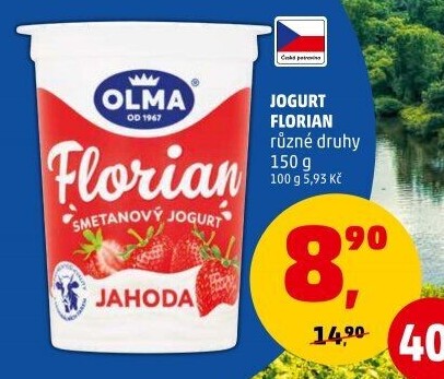 Jogurt smetanový Florian Olma