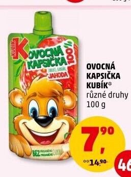 Kapsička ovocná 100% Kubík