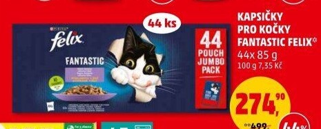 Kapsičky pro kočky Fantastic Felix Purina
