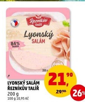 Salám lyonský Řezníkův talíř