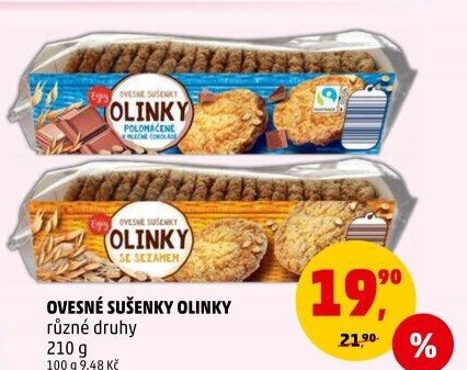 Sušenky ovesné Olinky Enjoy