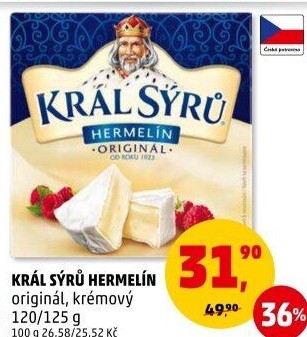 Sýr Hermelín Král sýrů
