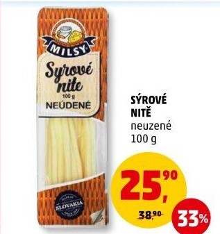 Sýrové nitě Bánovecké Milsy