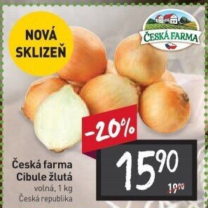 Cibule žlutá Česká Farma