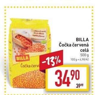 Čočka červená Billa