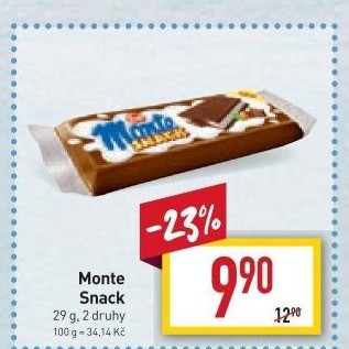 Dezert mléčný Monte Snack Zott