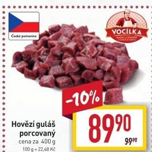 Hovězí maso na guláš Vocílka