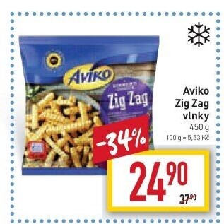 Hranolky vlnky mražené Zig Zag Aviko