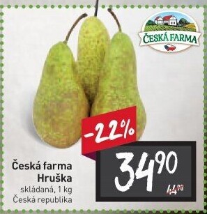 Hrušky zelené Česká farma
