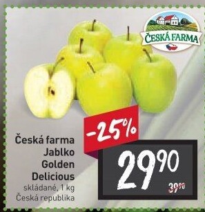 Jablka Golden Delicious Česká Farma