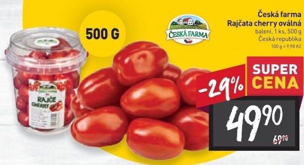 Rajčata cherry Česká farma