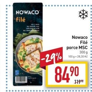 Rybí filé mražené Nowaco