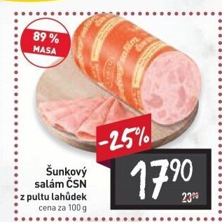 Salám šunkový ČSN 1977 Le&amp