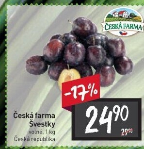 Švestky Česká farma