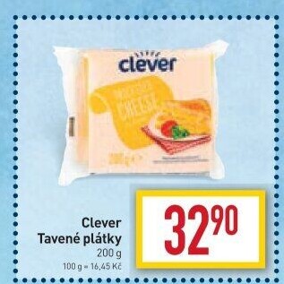 Sýr tavený plátky Clever