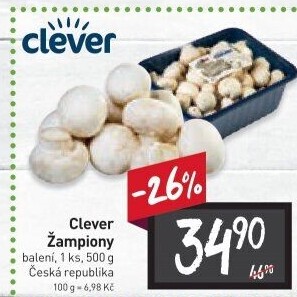 Žampiony Clever