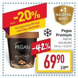 Zmrzlina v kelímku Pegas Premium Prima