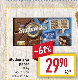 Čokoláda Studentská pečeť Orion