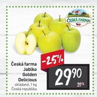 Jablka Golden Delicious Česká Farma