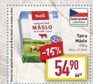 Máslo Tatra