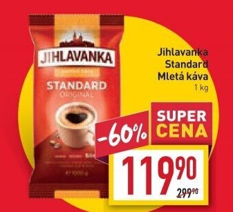 Mletá káva Standard Jihlavanka