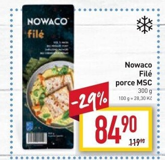 Rybí filé mražené Nowaco