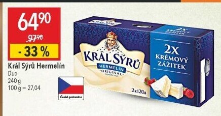 Sýr Hermelín Král sýrů