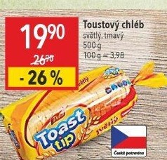 Toustový chléb Toast tip Delta