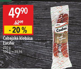 Čabajská klobása Lucifer Csabahús