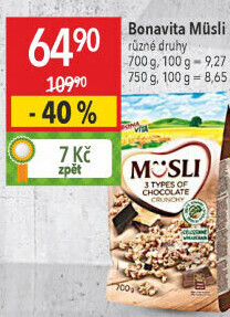 Müsli zapékané Bonavita