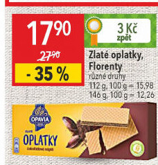 Oplatky Zlaté Opavia
