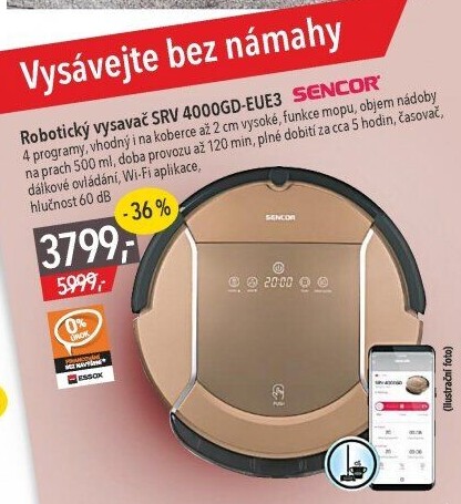 Robotický vysavač Sencor SRV 4000