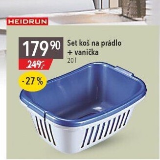 Set koš a vanička na prádlo Heidrun