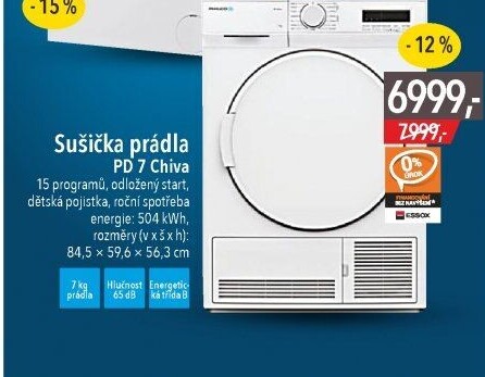 Sušička prádla Philco PD 7 Chiva