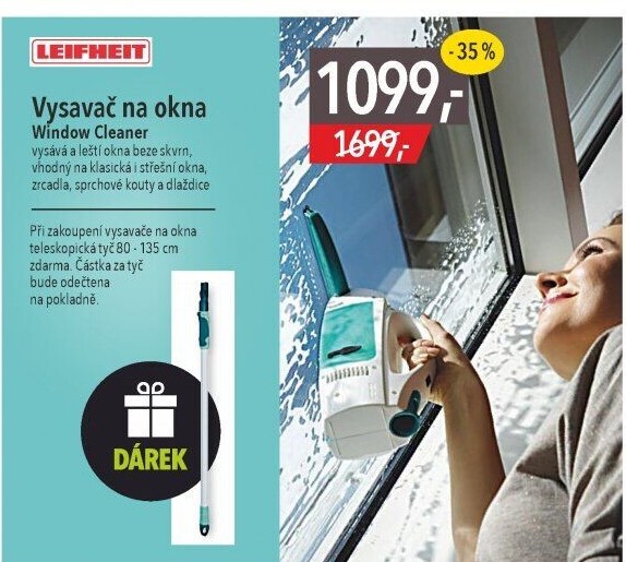 Vysavač na okna Window Cleaner Leifheit
