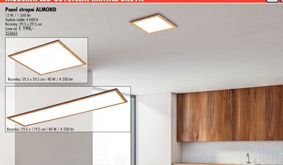 LED stropní panel Almond Rabalux