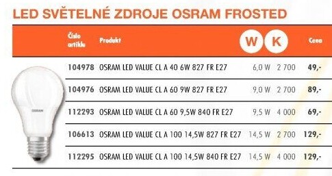 LED žárovka Osram