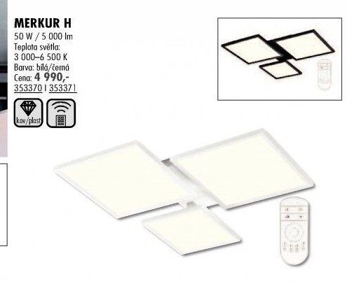 Svítidlo stropní LED Merkur
