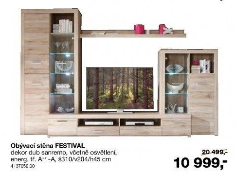Obývací stěna Festival