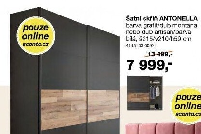 Šatní skříň Antonella