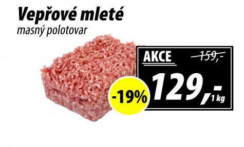 Maso mleté vepřové