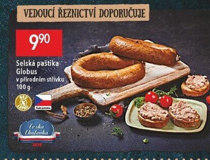 Paštika selská Globus