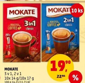 Instantní káva porcovaná 3v1 Mokate